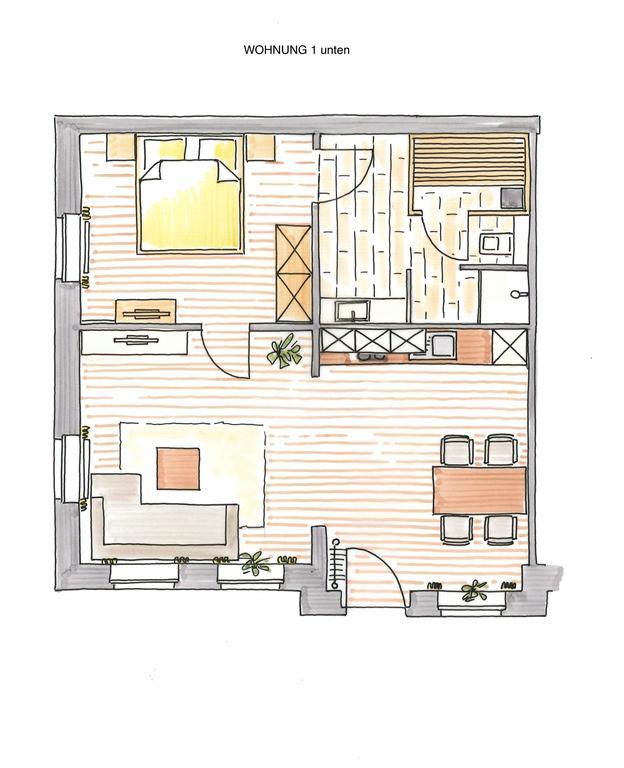 Altstadt Wohnung 1 "Luetje Hoern" Боркум Экстерьер фото